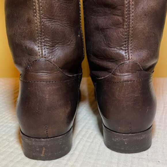 Melissa Button Dark Brown Leather riding boots (8.5 B US) - Picture 9 of 11